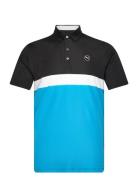 Pure Colorblock Polo Tops Polos Short-sleeved Blue PUMA Golf