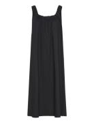 Vmgili Detailed Singlet Dress Wvn Ga Knelang Kjole Black Vero Moda