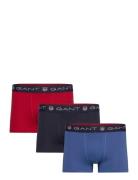 Shield Trunk 3-Pack Boksershorts Navy GANT