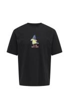 Onslo Y Rlx Ss Tee Tops T-shirts Short-sleeved Black ONLY & SONS