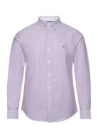 Oxford-Slbdppcs Tops Shirts Casual Purple Polo Ralph Lauren