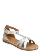 Bisgaard Adele Shoes Summer Shoes Sandals Silver Bisgaard