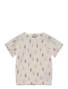 T-Shirt Ss Aop Tops T-shirts Short-sleeved Multi/patterned Minymo