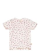 T-Shirt S/S Printed Tops T-shirts Short-sleeved Cream Petit Piao