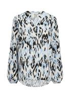 Sc-Fang Tops Blouses Long-sleeved Multi/patterned Soyaconcept