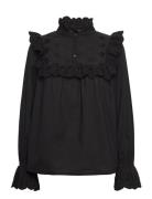 Nileapw Sh Tops Blouses Long-sleeved Black Part Two