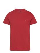 Essential Cotton Reg Fit Tee Ss Tops T-shirts Short-sleeved Red Tommy ...