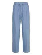 Rosa Pants Bottoms Trousers Straight Leg Blue NORR