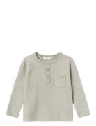 Nmmthoro Ls Reg Top Lil Tops T-shirts Long-sleeved T-shirts Beige Lil'...