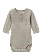 Nbmlajos Ls Slim Body Lil Bodies Long-sleeved Beige Lil'Atelier