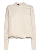 C_Ecrossed Tops Sweat-shirts & Hoodies Sweat-shirts Beige BOSS