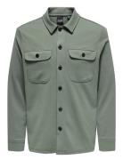 Onsnewkodyl Overshirt Sweat Tops Overshirts Khaki Green ONLY & SONS