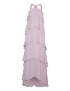 Vmfelicia Sl Ruffle Maxi Dress Exp Maxikjole Festkjole Pink Vero Moda