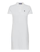 Cotton Mesh Polo Dress Kort Kjole White Polo Ralph Lauren