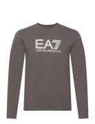 T-Shirt Tops T-shirts Long-sleeved Grey EA7