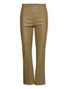 Slkaylee Pu Kickflare Pants Bottoms Trousers Leather Leggings-Bukser G...