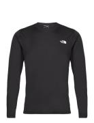 M Reaxion Amp L/S Crew - Eu Sport T-shirts Long-sleeved Black The Nort...