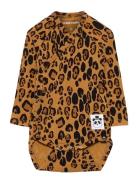 Basic Leopard Wrap Body Bodies Wrap Bodies Multi/patterned Mini Rodini