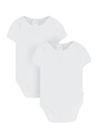 Baby Body 1/2 Bodies Short-sleeved White Schiesser