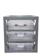 Lego 3-Drawer Storage Rack Home Kids Decor Storage Storage Boxes Grey ...