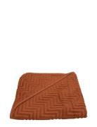 Bath Towel With Hood - Zigzag Rust Home Bath Time Towels & Cloths Towe...