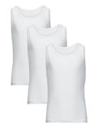 Claudio Boys 3-Pack Singlet Tops T-shirts Sleeveless White Claudio