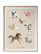 At The Farm - På Engelska Home Kids Decor Posters & Frames Posters Pin...