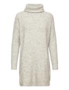 Vicilia Rollneck L/S Knit Tunic/Su- Tops Tunics Grey Vila