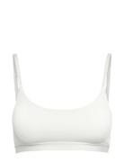 Pcnamee Bra Noos Lingerie Bras & Tops Soft Bras Tank Top Bras White Pi...