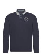 Basic Longsleeve Polo Tops Polos Long-sleeved Navy Tom Tailor