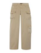 Nlfwathilse Twi Lw Wide Cargo Pant Bottoms Beige LMTD