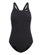 Nike W Fast Back Piece Solid Sport Swimsuits Black NIKE SWIM