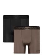 Performance Boxer 2P Sport Boxers Brown Björn Borg