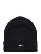 Pull On Hat Accessories Headwear Hats Beanie Black BOSS