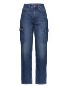 Mmcosima Cargo Jeans Bottoms Trousers Cargo Pants Blue MOS MOSH