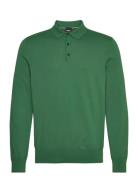 Gemello-P Tops Knitwear Long Sleeve Knitted Polos Green BOSS