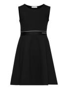 Logo Tape Sleeveless Punto Dress Dresses & Skirts Dresses Casual Dress...