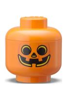 Lego Storage Head - Pumpkin Home Kids Decor Storage Storage Boxes Oran...