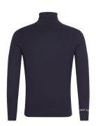 Sweater Regular Tops Knitwear Turtlenecks Navy Replay