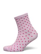 Pcsebby Glitter Long Pattern Noos Bc Lingerie Socks Regular Socks Pink...