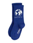 Mini Rodini Society 1-Pack Socks Sokker Strømper Blue Mini Rodini