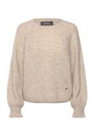 Mmtalli Ls Knit Tops Knitwear Jumpers Beige MOS MOSH