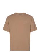 Hale Logo T-Shirt Tops T-shirts Short-sleeved Brown J. Lindeberg