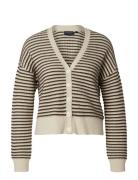 Selma Cotton/Cashmere Blend Cardigan Tops Knitwear Cardigans Cream Lex...