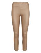 Sc-Pam Bottoms Trousers Leather Leggings-Bukser Beige Soyaconcept