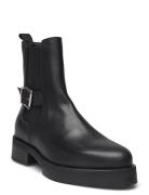 Biapanama Buckle Chelsea Boot Smooth Leather Shoes Chelsea Boots Black...