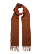 Plain Lambswool Scarf Accessories Scarves Winter Scarves Brown Barbour