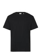 Sddurant Ss Tee Tops T-shirts Short-sleeved Black Solid