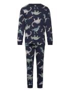 Pyjama Vehicle Dino Pyjamas Sett Blue Lindex