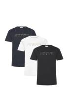 3 Pack Cph Tee S/S Tops T-shirts Short-sleeved Multi/patterned Lindber...